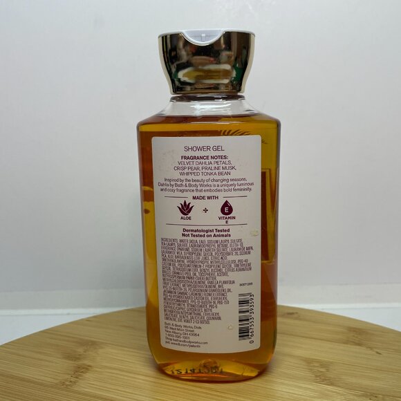 Bath & Body Works Dahlia Shower Gel 10 oz Body Wash Essential Oil Aloe Vitamin E - Picture 4 of 4